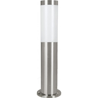 29,95 € Free Shipping | Luminous beacon Eglo Helsinki 12W Cylindrical Shape Ø 7 cm. Terrace, garden and pool. Modern and design Style. Steel, Stainless steel and Plastic. Stainless steel, white and silver Color