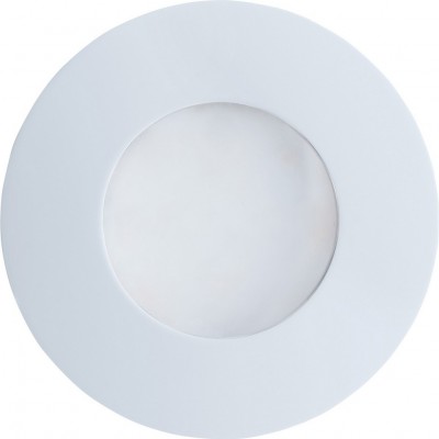 38,95 € Free Shipping | In-Ground lighting Eglo Margo 5W Ø 8 cm. Aluminum, glass and satin glass. White Color