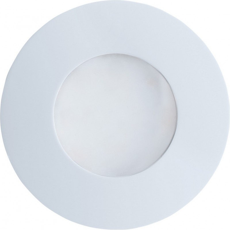 34,95 € Free Shipping | In-Ground lighting Eglo Margo 5W Round Shape Ø 8 cm. Terrace, garden and pool. Modern and design Style. Aluminum, glass and satin glass. White Color