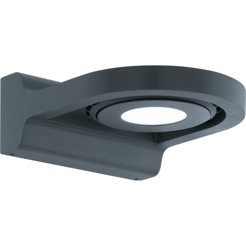 Outdoor wall light Eglo Roales 3.5W 3000K Warm light. Round Shape 14×6 cm. Terrace, garden and pool. Modern and design Style. Aluminum and plastic. Anthracite, white and black Color