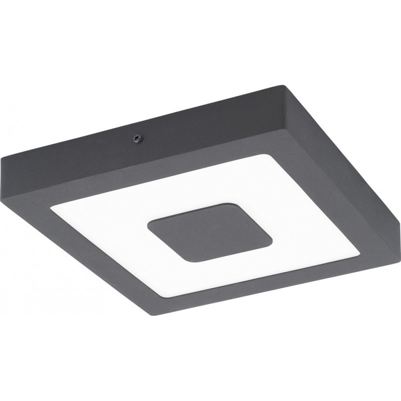 59,95 € Envoi gratuit | Lampe d'extérieur Eglo Iphias 16.5W 3000K Lumière chaude. Façonner Carré 23×23 cm. Applique et plafonnier Terrasse, jardin et piscine. Style moderne et conception. Aluminium et Plastique. Couleur anthracite, blanc et noir