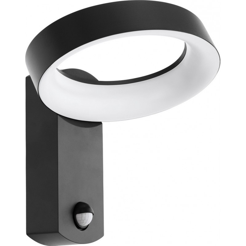 117,95 € Free Shipping | Outdoor wall light Eglo Pernate 11W 3000K Warm light. Round Shape 25×24 cm. Terrace, garden and pool. Modern and design Style. Aluminum and Plastic. Anthracite, white and black Color
