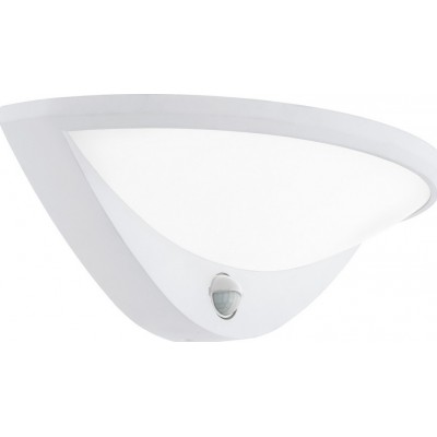 101,95 € Free Shipping | Outdoor wall light Eglo Belcreda 9.5W 3000K Warm light. Oval Shape 33×13 cm. Terrace, garden and pool. Modern and design Style. Aluminum and plastic. White Color