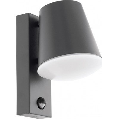 61,95 € Free Shipping | Outdoor wall light Eglo Caldiero 10W Conical Shape 24×14 cm. Terrace, garden and pool. Modern and design Style. Steel, galvanized steel and plastic. Anthracite, white and black Color