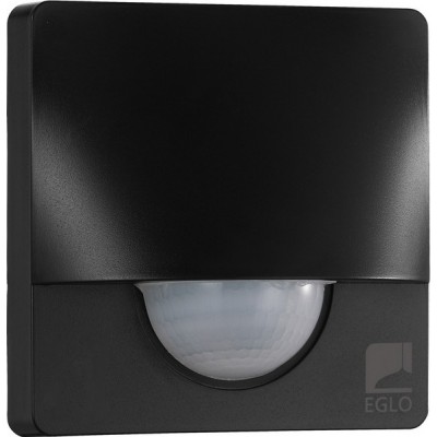 29,95 € Free Shipping | Lighting fixtures Eglo Detect Me 3 Cubic Shape 10×10 cm. Motion detector device Modern and design Style. Plastic. Black Color