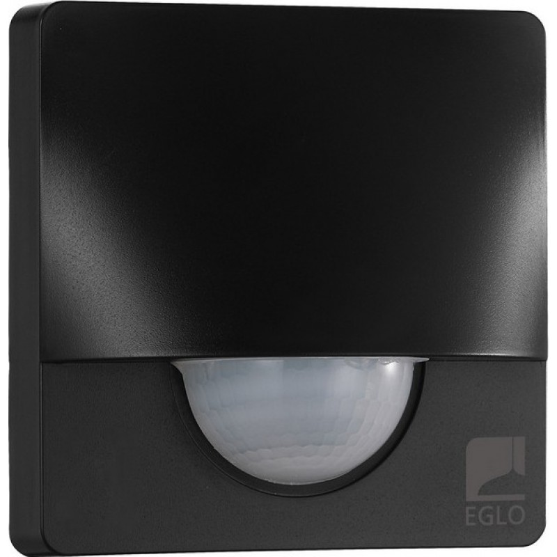 34,95 € Envío gratis | Accesorios de iluminación Eglo Detect Me 3 Forma Cúbica 10×10 cm. Dispositivo detector de movimiento Estilo moderno y diseño. Plástico. Color negro
