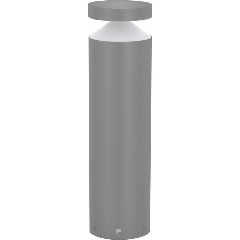 发光信标 Eglo Melzo 11W 3000K 暖光. 圆柱型 形状 Ø 13 cm. 插座灯 阳台, 花园 和 水池. 现代的 和 设计 风格. 铝 和 塑料. 银 颜色