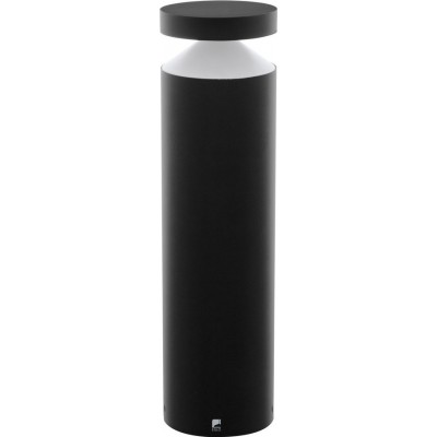 发光信标 Eglo Melzo 11W 3000K 暖光. 圆柱型 形状 Ø 13 cm. 插座灯 阳台, 花园 和 水池. 现代的 和 设计 风格. 铝 和 塑料. 黑色的 颜色