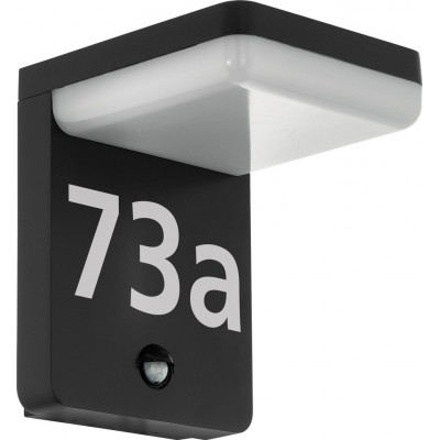 Outdoor wall light Eglo Amarosi 10W 3000K Warm light. Cubic Shape 21×17 cm. Terrace, garden and pool. Modern and design Style. Aluminum and plastic. White and black Color