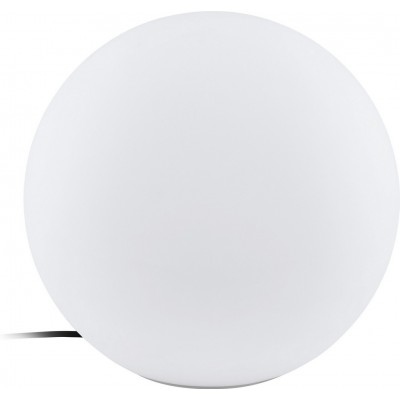 Meubles avec éclairage Eglo Monterolo C 9W E27 LED RGBTW A60 Façonner Sphérique Ø 39 cm. Lampadaire Terrasse, jardin et piscine. Style moderne et conception. Plastique. Couleur blanc