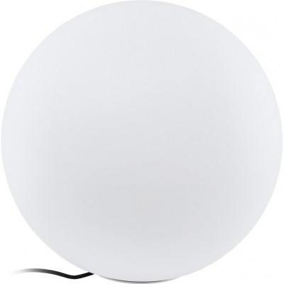 照明付き家具 Eglo Monterolo C 9W E27 LED RGBTW A60 球状 形状 Ø 50 cm. フロアランプ テラス, 庭園 そして プール. モダン そして 設計 スタイル. プラスチック. 白い カラー