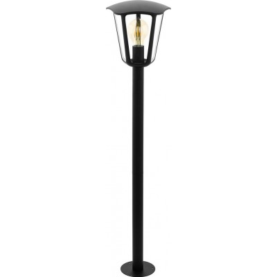 89,95 € Envío gratis | Farola Eglo Monreale 60W Ø 23 cm. Aluminio y plástico. Color negro