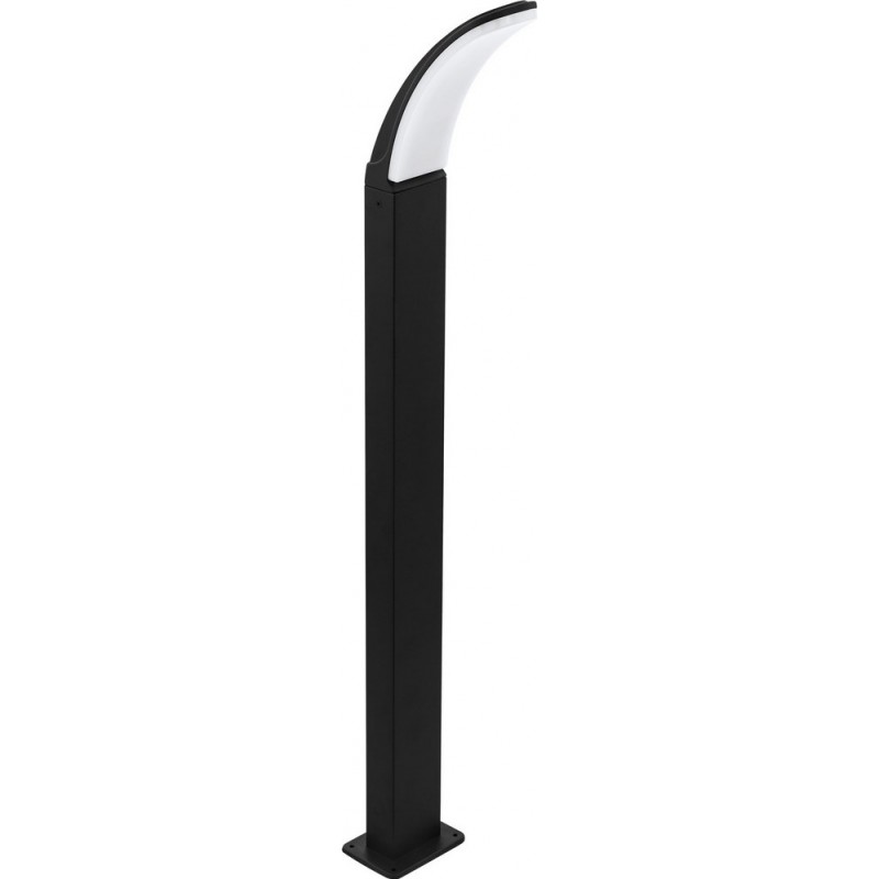 97,95 € Free Shipping | Streetlight Eglo Fiumicino 11W 3000K Warm light. Extended Shape 90 cm. Floor lamp Terrace, garden and pool. Modern and design Style. Aluminum and plastic. White and black Color