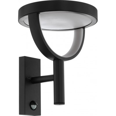 78,95 € Free Shipping | Outdoor wall light Eglo Francari 11W 3000K Warm light. Angular Shape 28×22 cm. Terrace, garden and pool. Modern, design and cool Style. Aluminum and plastic. Anthracite, white and black Color