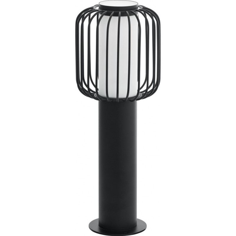 62,95 € Free Shipping | Luminous beacon Eglo Ravello 28W Cylindrical Shape Ø 16 cm. Socket lamp Terrace, garden and pool. Modern and design Style. Steel, Galvanized steel and Plastic. White and black Color