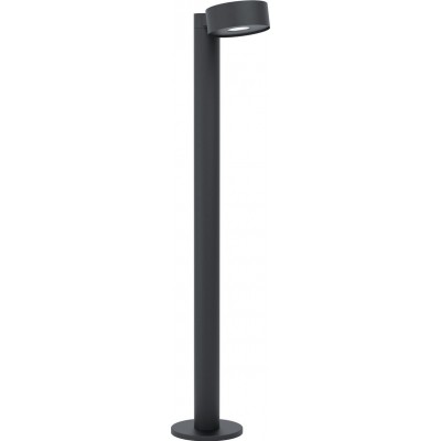 Streetlight Eglo Palosco 6W 3000K Warm light. 82×22 cm. Floor lamp Steel, galvanized steel and plastic. Black Color