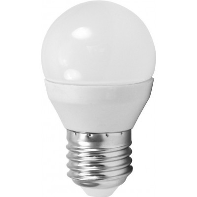 5,95 € Free Shipping | LED light bulb Eglo LM LED E27 4W E27 LED G45 3000K Warm light. Spherical Shape Ø 4 cm. Plastic. Opal Color