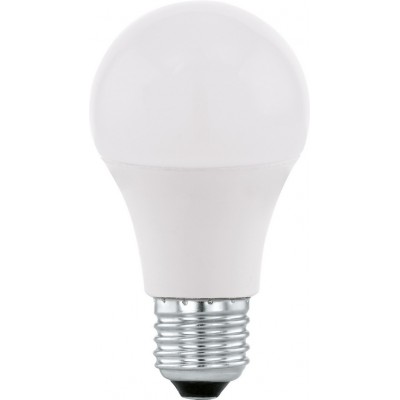 LED-Glühbirne Eglo LM LED E27 6W E27 LED A60 3000K Warmes Licht. Oval Gestalten Ø 6 cm. Plastik. Opal Farbe