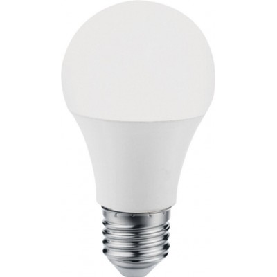 6,95 € Free Shipping | LED light bulb Eglo LM LED E27 10W E27 LED A60 4000K Neutral light. Spherical Shape Ø 6 cm. Plastic. Opal Color