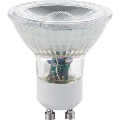 Lâmpada LED Eglo LM LED GU10 5W GU10 LED 3000K Luz quente. Forma Cônica Ø 5 cm. Vidro