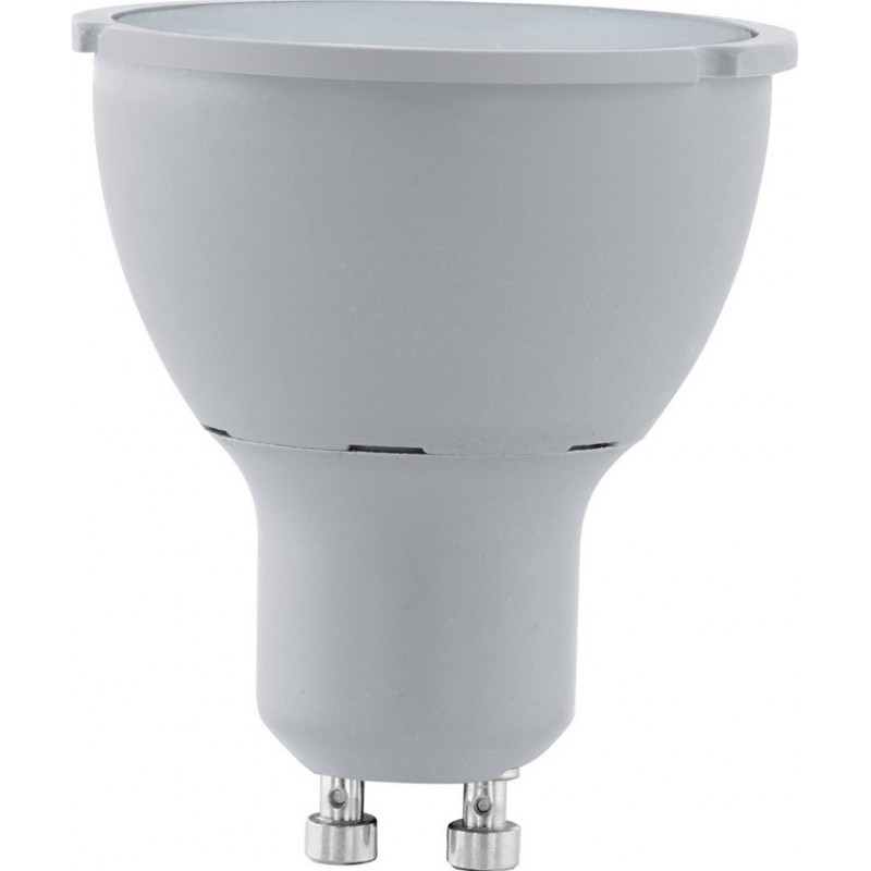 7,95 € Free Shipping | LED light bulb Eglo LM LED GU10 5W GU10 LED 3000K Warm light. Conical Shape Ø 5 cm. Plastic