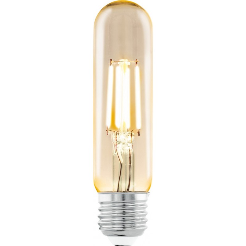 7,95 € Free Shipping | LED light bulb Eglo LM LED E27 3.5W E27 LED T32 2200K Very warm light. Ø 3 cm. Glass. Orange Color