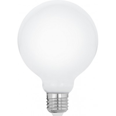 LED電球 Eglo LM LED E27 7W E27 LED G95 2700K とても暖かい光. 球状 形状 Ø 9 cm. ガラス. オパール カラー