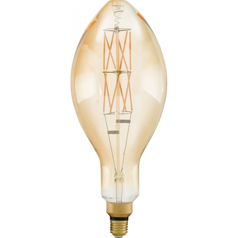 53,95 € 送料無料 | LED電球 Eglo LM LED E27 8W E27 LED E140 2100K とても暖かい光. 楕円形 形状 Ø 14 cm. ガラス. オレンジ カラー
