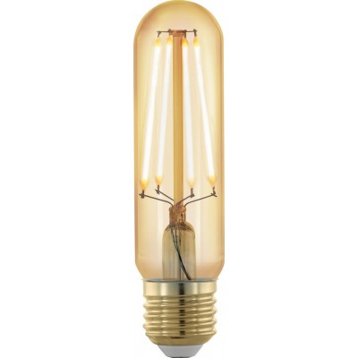 Lampadina LED Eglo LM LED E27 4W E27 LED T32 1700K Luce molto calda. Forma Cilindrica Ø 3 cm. Bicchiere. Colore arancia