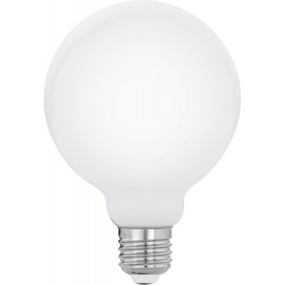 LED灯泡 Eglo LM LED E27 8W E27 LED G95 2700K 非常温暖的光. 球形 形状 Ø 9 cm. 玻璃. 蛋白石 颜色