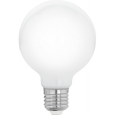 LED電球 Eglo LM LED E27 7W E27 LED G80 2700K とても暖かい光. 球状 形状 Ø 8 cm. ガラス. オパール カラー