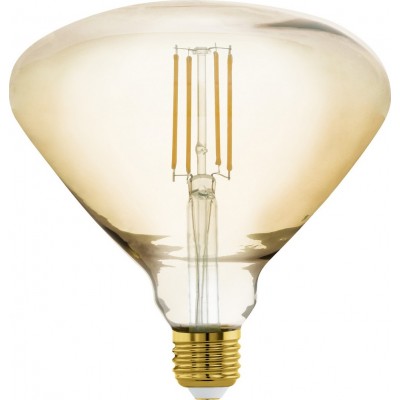 Ampoule LED Eglo LM LED E27 4W E27 LED BR150 2200K Lumière très chaude. Façonner Conique Ø 15 cm. Verre. Couleur orange