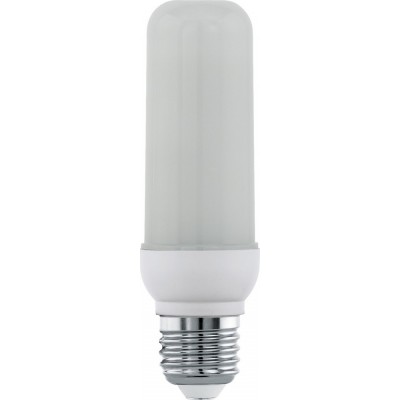 Bombilla LED Eglo LM LED E27 3W E27 LED T40 1600K Luz muy cálida. Forma Cilíndrica Ø 4 cm. Plástico. Color opal