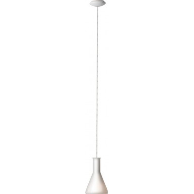 吊灯 Eglo Pascoa 60W 锥 形状 Ø 16 cm. 客厅 和 饭厅. 现代的 和 设计 风格. 钢, 玻璃 和 蛋白石玻璃. 白色的 和 明亮的白色 颜色