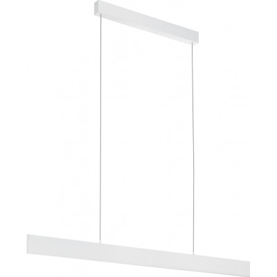 Lampada a sospensione Eglo Climene 29.5W 3000K Luce calda. Forma Estesa 150×118 cm. Soggiorno e sala da pranzo. Stile moderno e design. Alluminio e Plastica. Colore bianca