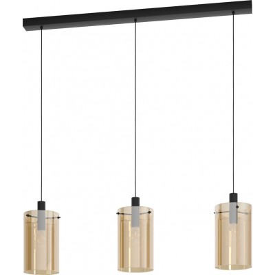 262,95 € Spedizione Gratuita | Lampada a sospensione Eglo Stars of Light Polverara 120W 150×115 cm. Acciaio. Colore arancia e nero