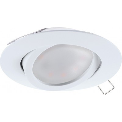 52,95 € Free Shipping | Recessed lighting Eglo Tedo 15W Round Shape Ø 8 cm. Modern Style. Aluminum. White Color