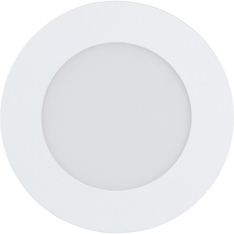 29,95 € Free Shipping | Recessed lighting Eglo Fueva C 5.2W 2700K Very warm light. Round Shape Ø 12 cm. Classic Style. Metal casting and plastic. White Color