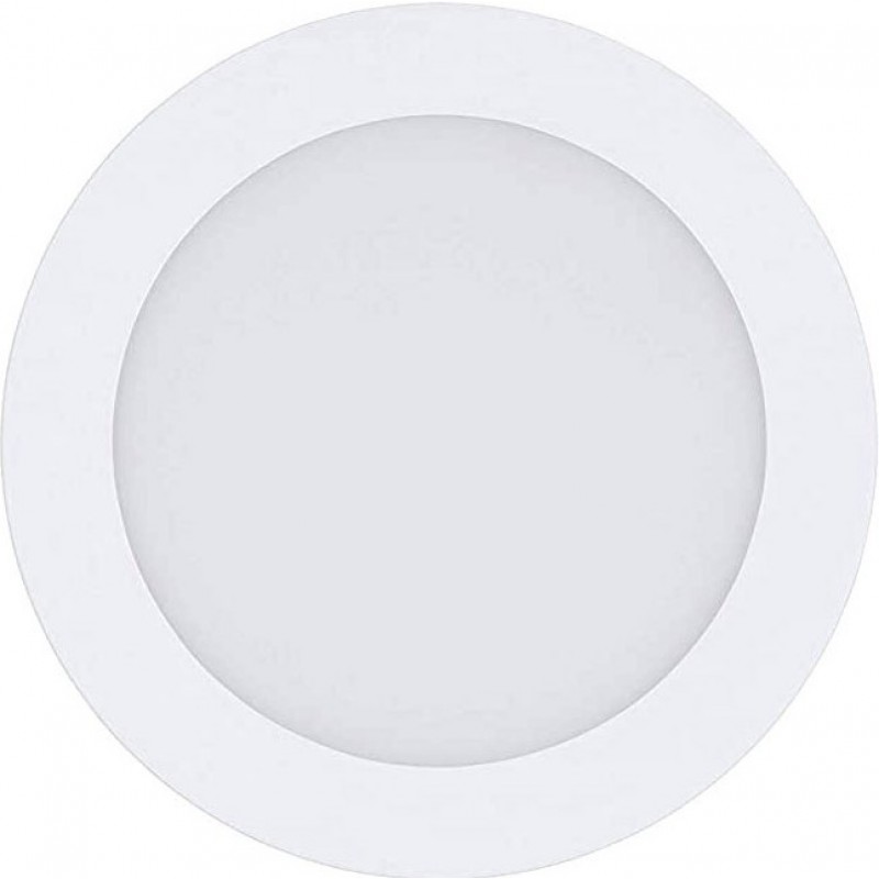 39,95 € 免费送货 | 室内嵌入式照明 Eglo Fueva C 10.5W 2700K 非常温暖的光. 圆形的 形状 Ø 17 cm. 厨房. 经典的 风格. 金属 和 塑料. 白色的 颜色