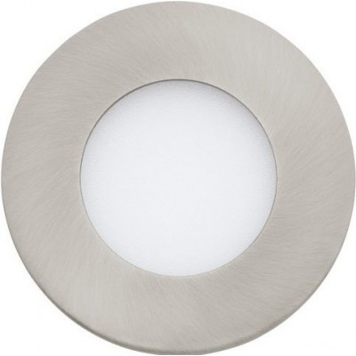 27,95 € Free Shipping | Recessed lighting Eglo Fueva C 9W 2700K Very warm light. Round Shape Ø 8 cm. Modern Style. Metal casting and plastic. White, nickel and matt nickel Color