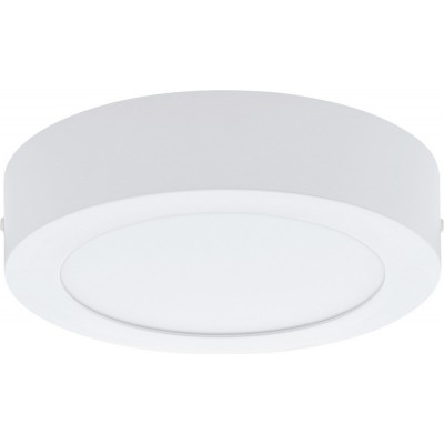 Ceiling lamp Eglo Fueva 1 11W 3000K Warm light. Cylindrical Shape Ø 17 cm. Modern Style. Metal casting and Plastic. White Color