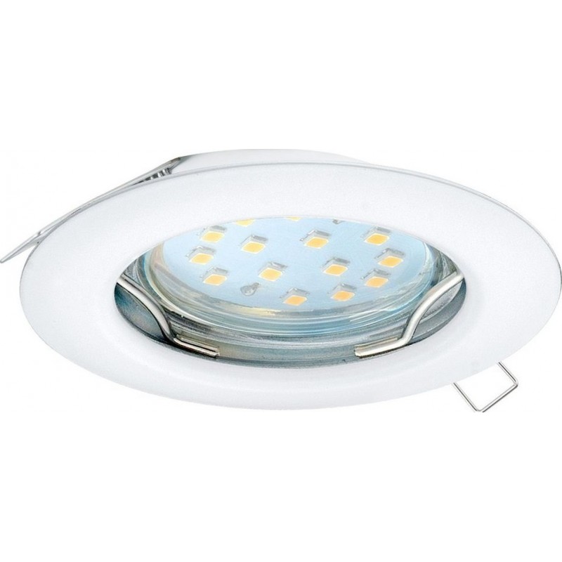 9,95 € Free Shipping | Recessed lighting Eglo Peneto 9W Round Shape Ø 7 cm. Modern Style. Steel. White Color