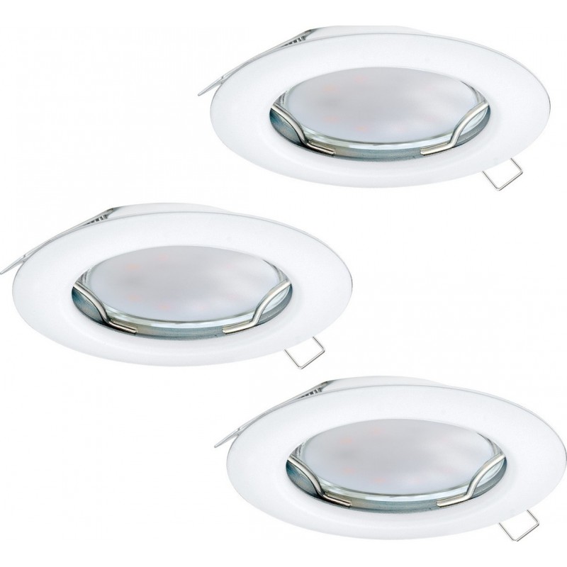 33,95 € Free Shipping | Recessed lighting Eglo Peneto 9W Round Shape Ø 7 cm. Modern Style. Steel. White Color