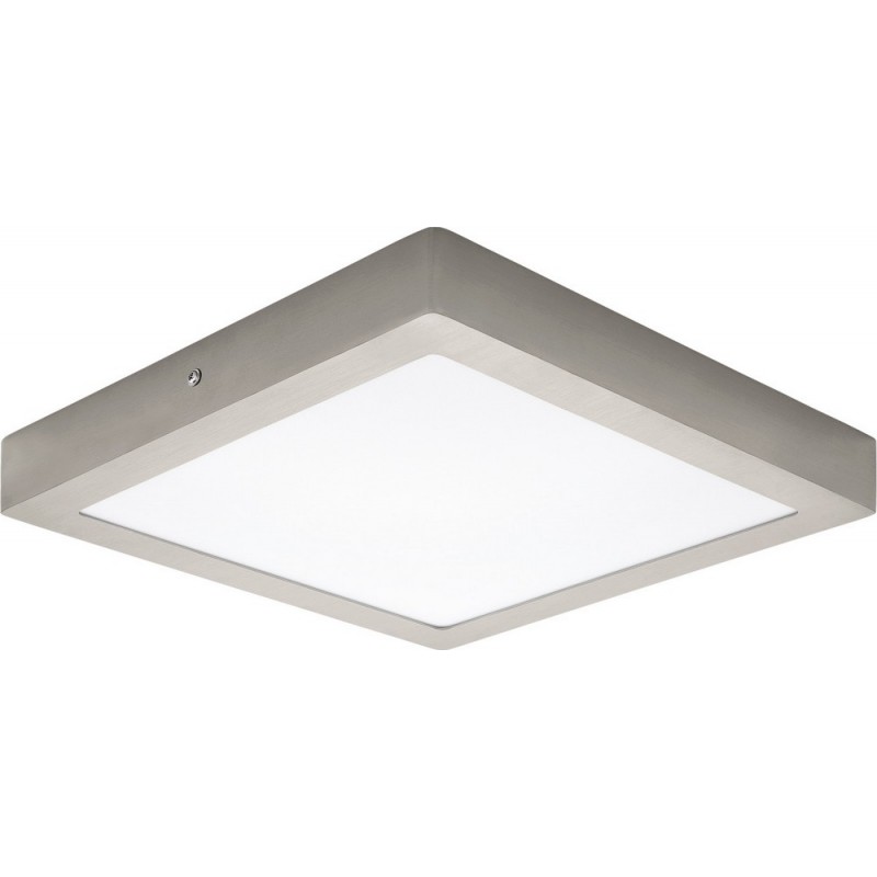 LED panel Eglo Fueva 1 22W LED 3000K Warm light. Square Shape 30×30 cm. Modern Style. Metal casting and plastic. White, nickel and matt nickel Color