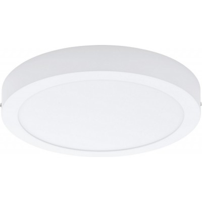 Ceiling lamp Eglo Fueva 1 22W 3000K Warm light. Round Shape Ø 30 cm. Modern Style. Metal casting and Plastic. White Color