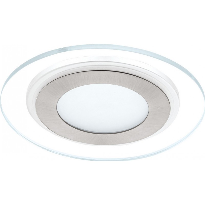 25,95 € Free Shipping | Recessed lighting Eglo Pineda 1 12W 3000K Warm light. Round Shape Ø 14 cm. Sophisticated Style. Steel and plastic. White, nickel, matt nickel and satin Color
