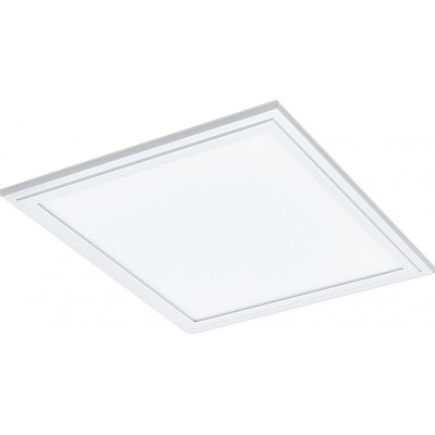 Panel LED Eglo Salobrena 1 16W LED 4000K Luz neutra. Forma Cuadrada 30×30 cm. Luminaria de celosía Estilo moderno. Aluminio y Plástico. Color blanco