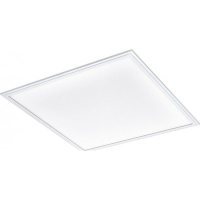Panel LED Eglo Salobrena 1 40W LED 4000K Luz neutra. Forma Cuadrada 60×60 cm. Luminaria de celosía Estilo moderno. Aluminio y Plástico. Color blanco