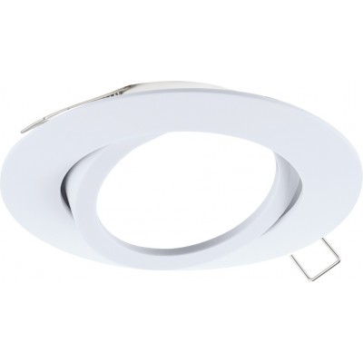 10,95 € Free Shipping | Recessed lighting Eglo Tedo 50W Round Shape Ø 8 cm. Modern Style. Aluminum. White Color