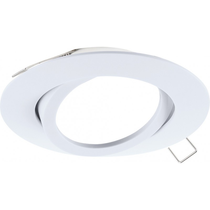 8,95 € 免费送货 | 室内嵌入式照明 Eglo Tedo 50W 圆形的 形状 Ø 8 cm. 现代的 风格. 铝. 白色的 颜色